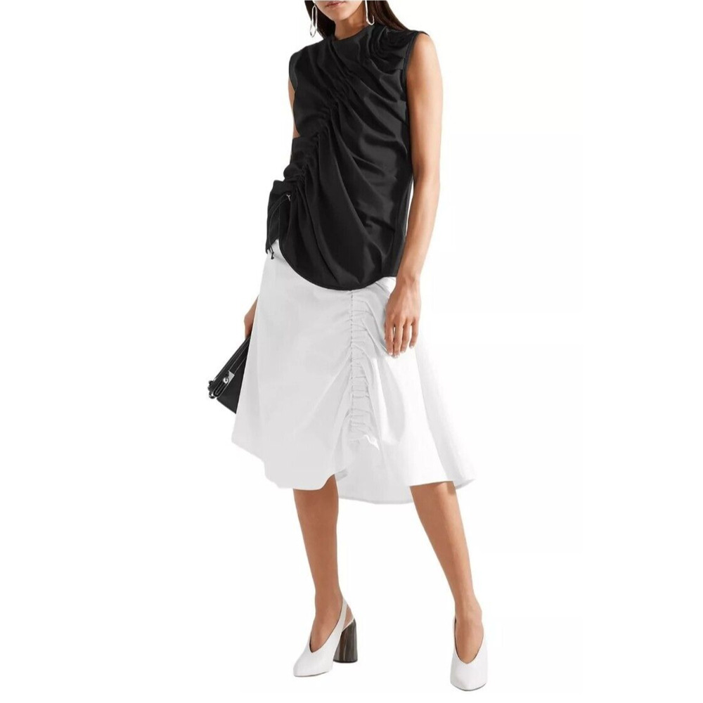 SID NEIGUM "travel-easy-wear" stretch ruched goop fave sleeveless top $425 8 / m - Picture 11 of 12